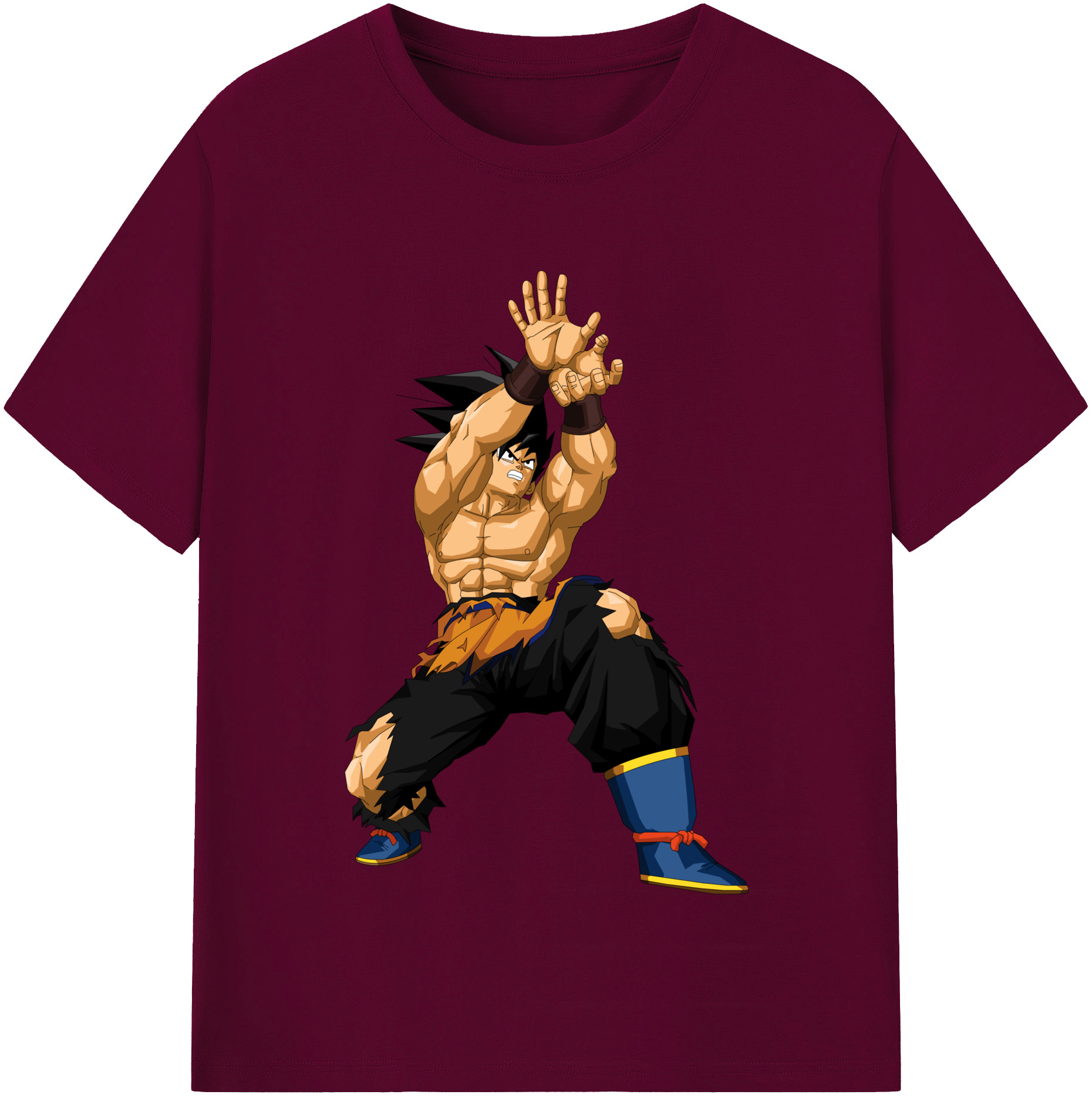 （画像用） ドラゴンボール 孫悟空（そん ごくう）Son Goku カカロット DRAGON BALL Kakarotto レディースカジュアルプリントTシャツ（綿100％）